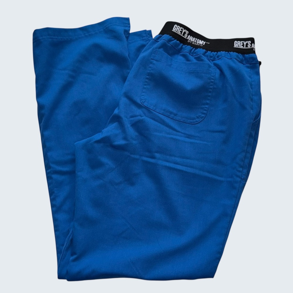 Greys Anatomy by Barco Active Royal Blue Scrub Pants Womens XL Drawstring